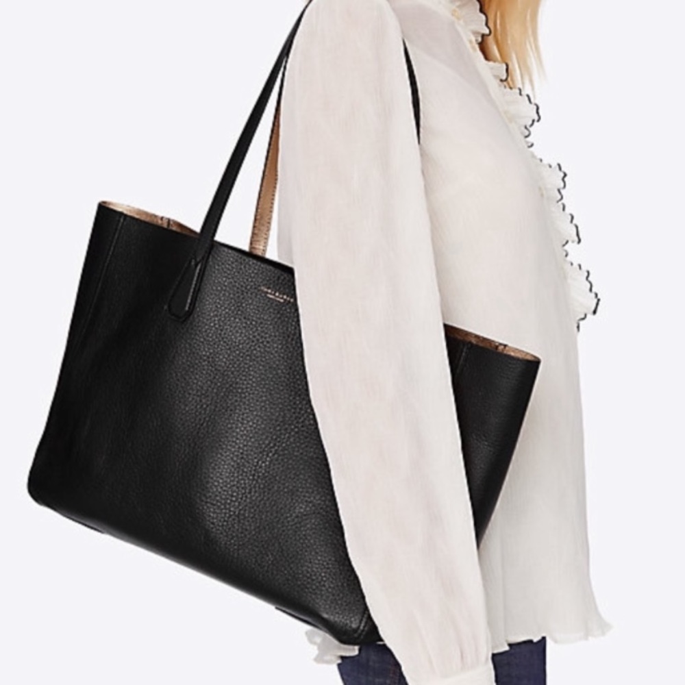 ⛔️SOLD/Authentic Tory Burch Rev.leather tote/pouch - Picture 5 of 8